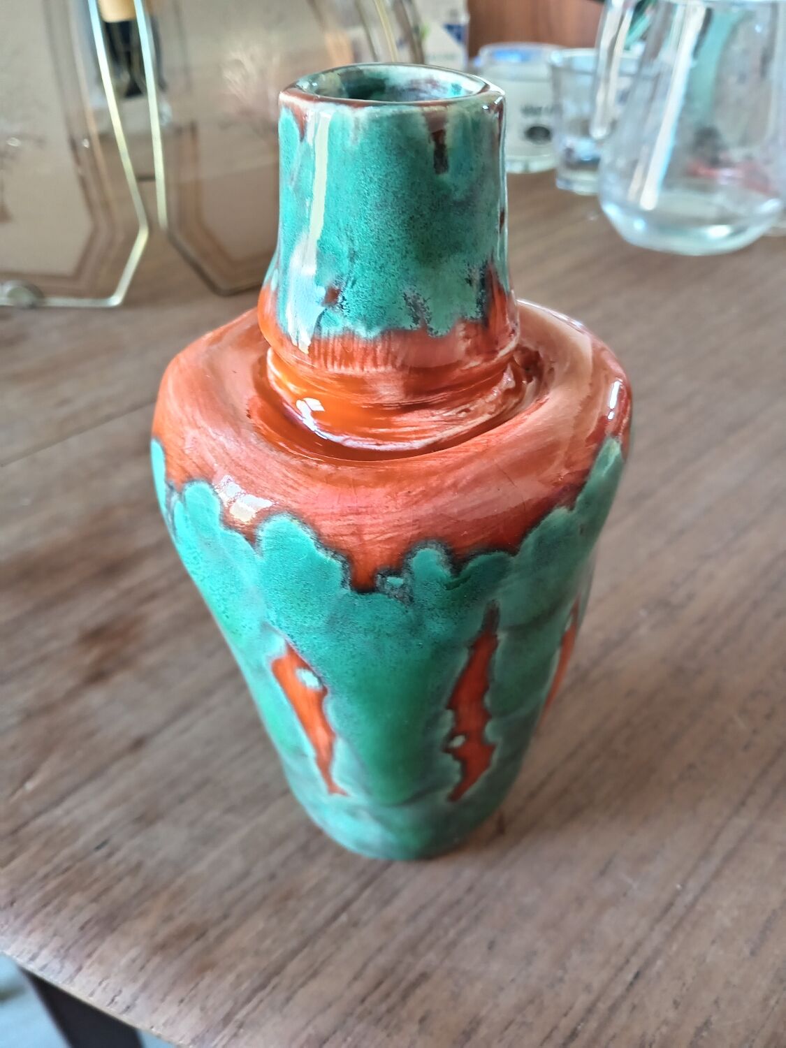 Vase Vallauris signed Malou