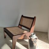 Side table in petrified wood