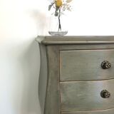 Old patinated bedside