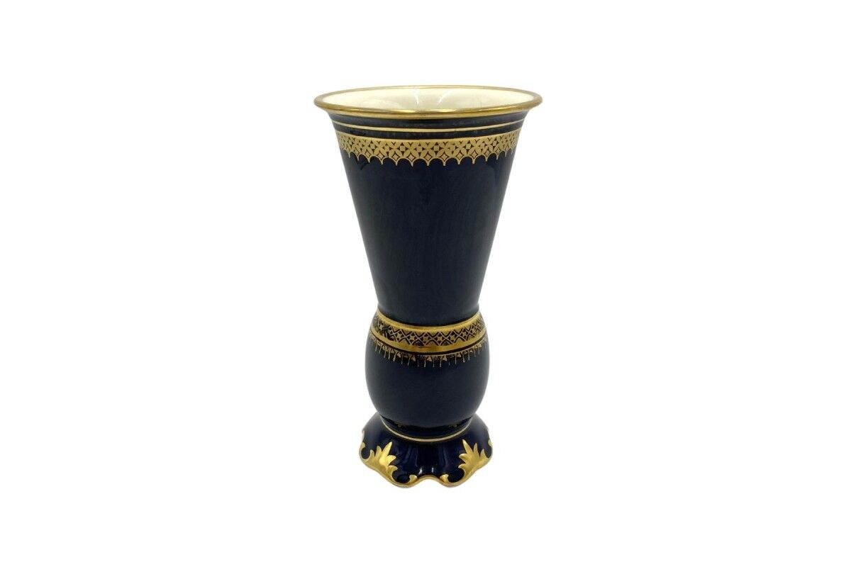 Cobalt Vase, Krister Porzellan, 1930s