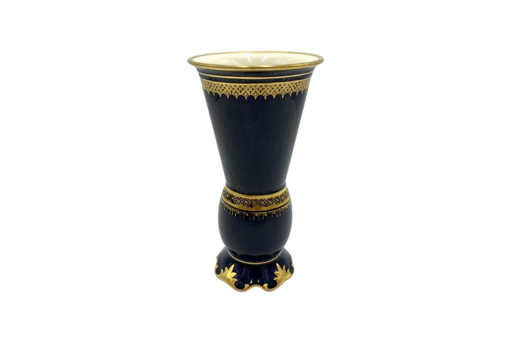 Cobalt Vase, Krister Porzellan, 1930s