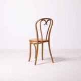 Thonet / Radomsko heart chair, set of 4, hand woven cane, Poland, circa 198