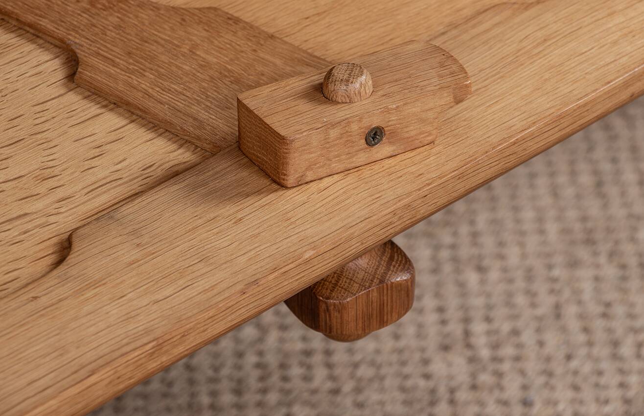 French enfilade in solid oak by Guillerme and Chambron 1960.