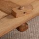 French enfilade in solid oak by Guillerme and Chambron 1960.