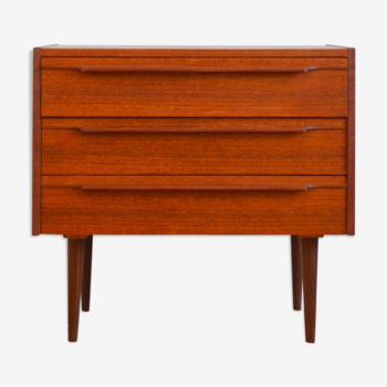Small Scandinavian chest of drawers vintage teak 1960s