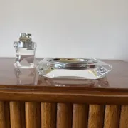 Hollywood regency lucite smoking set, Italy 1970