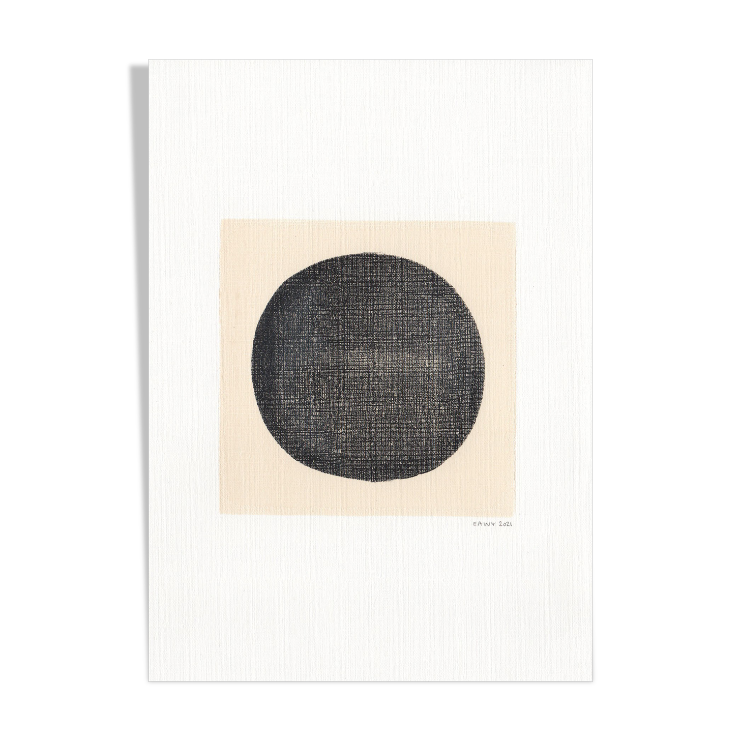 Painting on paper - Abstract composition by Eawy