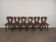 Set of 6 brutalist bistro chairs