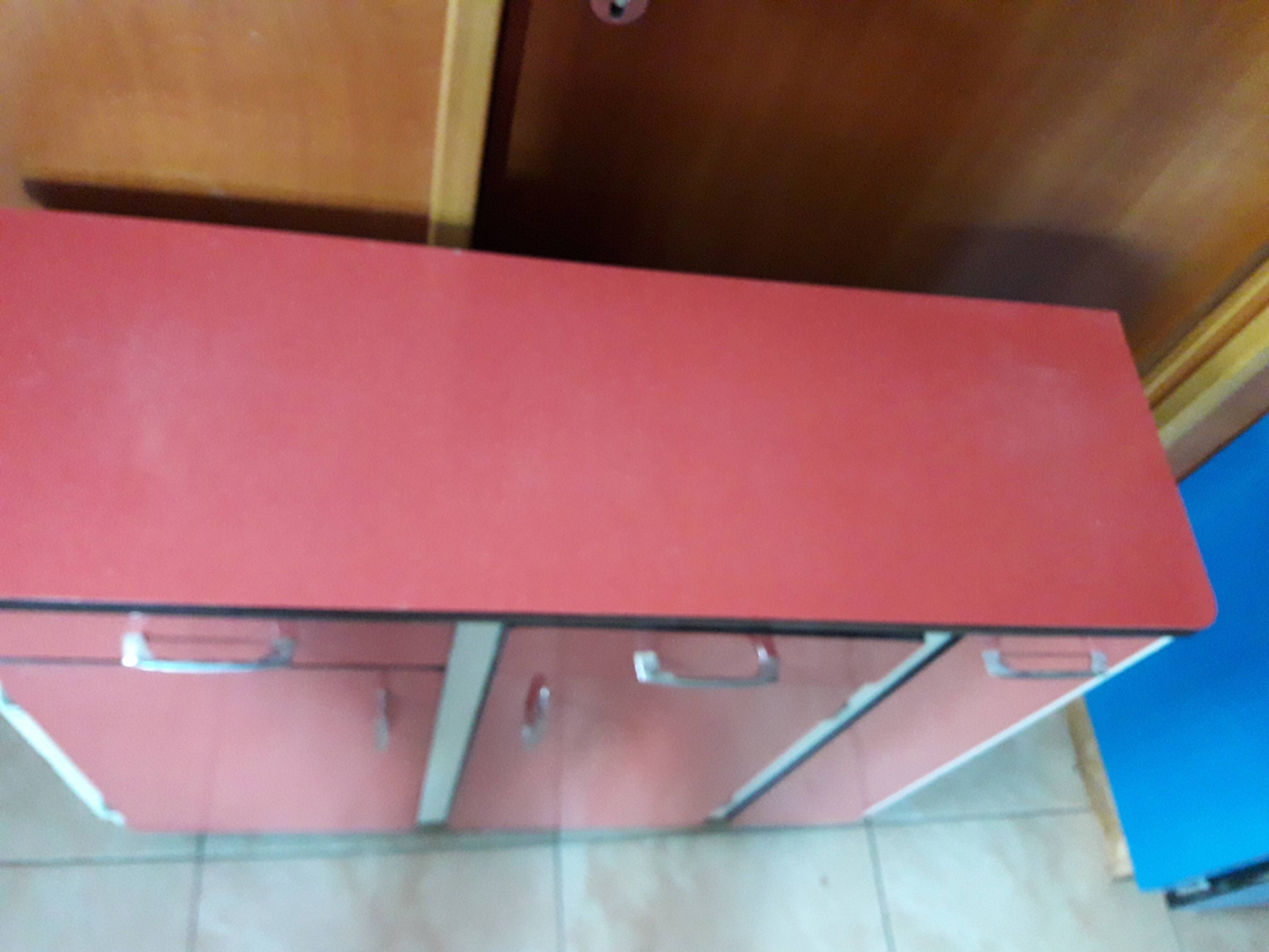 Buffet stockings in formica red vintage kitsch