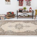 5x9 Classic Brown & Beige Vintage Rug, 163x267Cm
