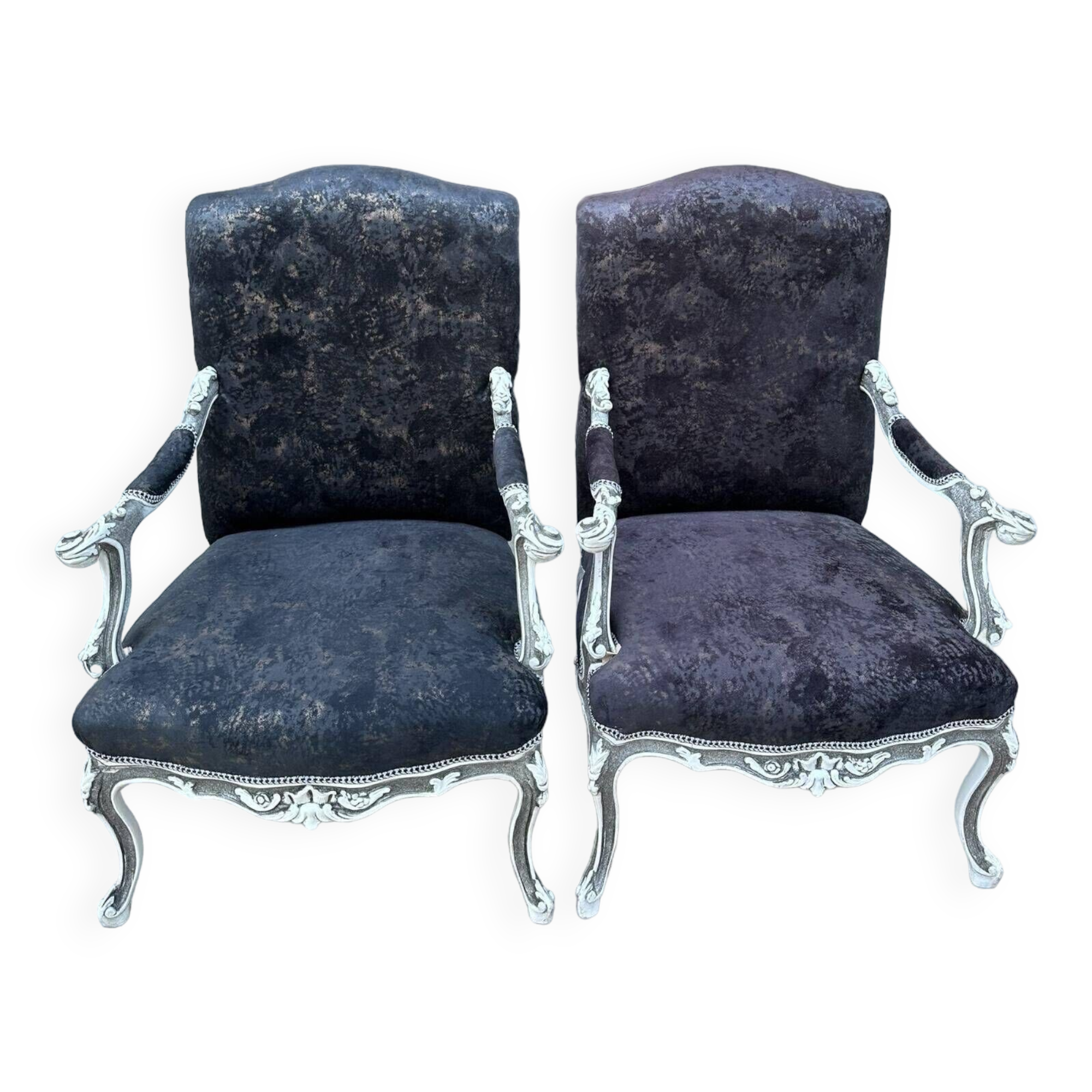 Louis XV style armchairs