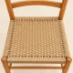 Six mid-century Scandinavian chairs, wood & Danish cord, 1960s.