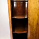 Oval pedestal cabinet - Walnut - Hand polished - Year 1840s