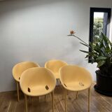Series of 4 Soft Egg armchairs by Starck for Driade, Italy