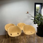 Series of 4 Soft Egg armchairs by Starck for Driade, Italy