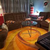Van Der Rohe Italy Bauhaus' MR coffee table, occasional glass/chromed steel