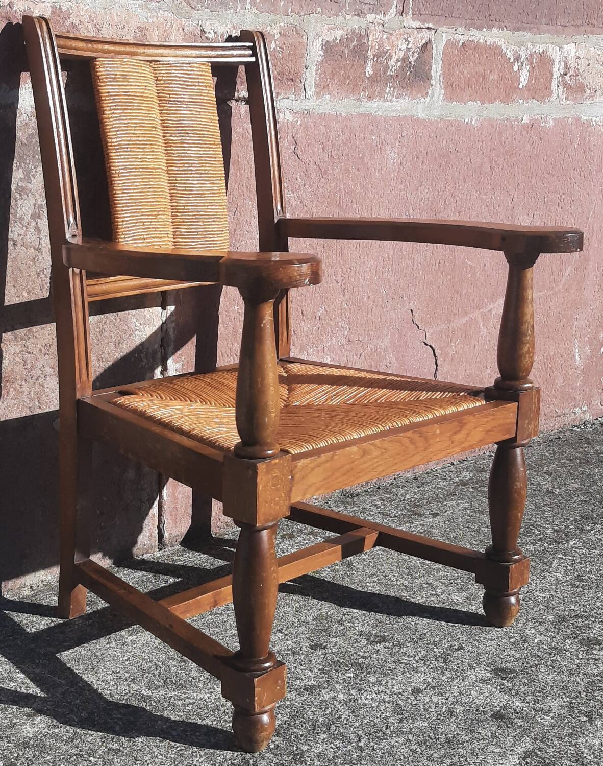 Straw chair (seat and backrest)