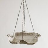 Mid Century Hanging Planter in Concrete with Chains by Willy Guhl, 1950s