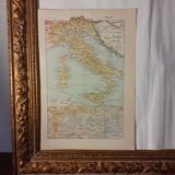 Old map of Italy from 1922