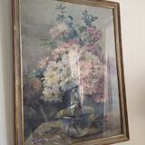 Large Watercolor Bouquet Dahlias Ysabel Minoggio-Roussel