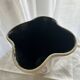 Imposing Black and White Ceramic Vase Signed Elchinger Vintage