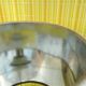 Set of 2 Glass & chrome table lamps with alcantara lampshades, 1960s