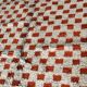 Beni Ouarain checkerboard rug Grey/Brown