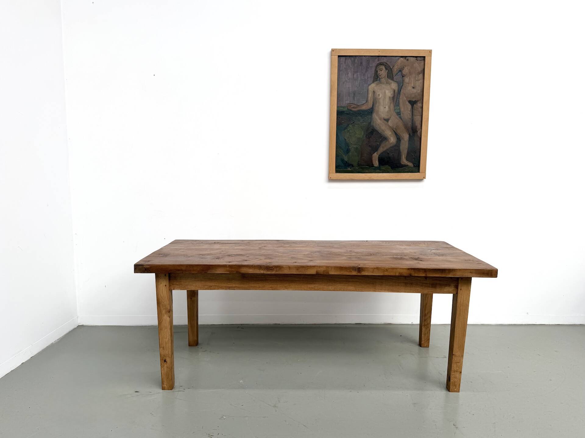 Table en chêne massif – années 50