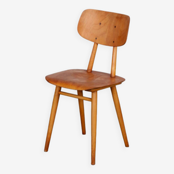 Wooden chair produced by Ton, 1960