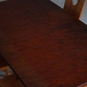 Modern Scandinavian, beech table with club-shaped legs, Arnold Madsen, made in the 1940s.