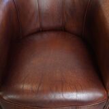 Sheepskin Leather Club Chair