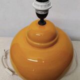 Kostka crackle glazed ceramic lamp base, h: 38 cm, vintage