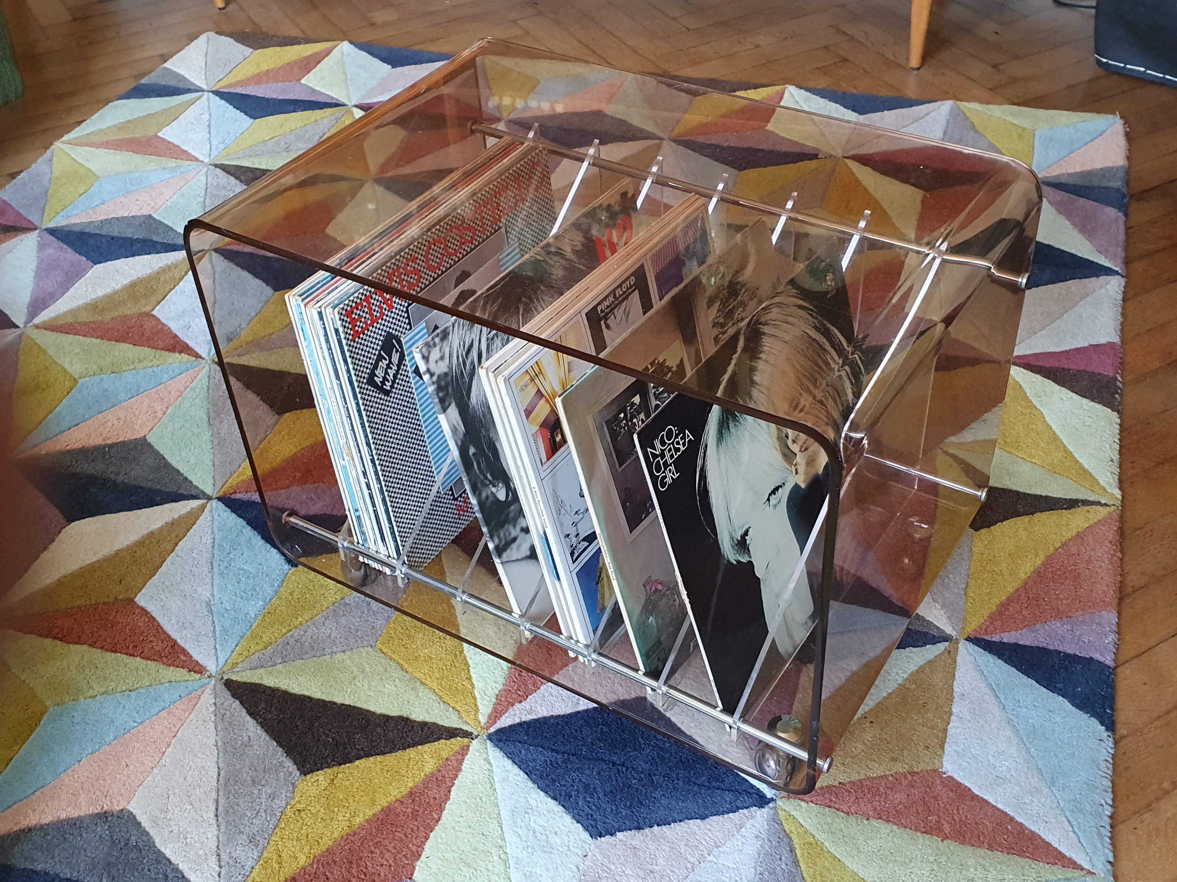 Vinyl storage table Michel Dumas Creations