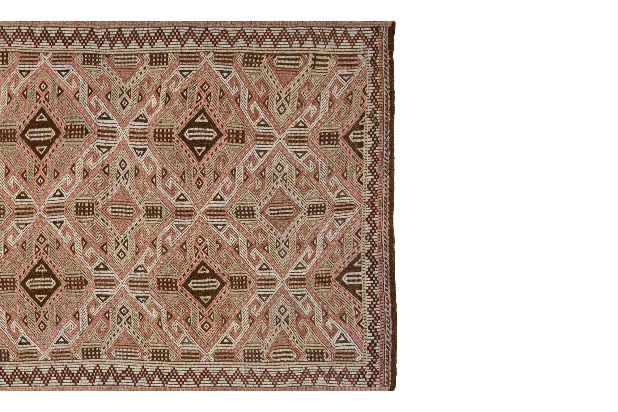 Vintage Turkish hallway rug 140x320 cm