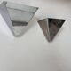 Pair of vintage conical wall lights, chrome metal, Sweden 1970s