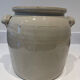 Beige stoneware pot