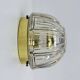 Limburg Galshütte topaz toned glass flush mount wall light or sconce, 1970s, Germany