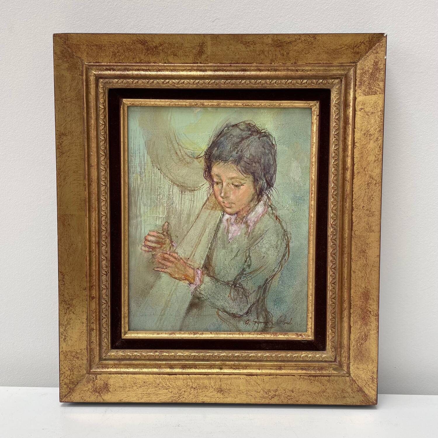 Painting on canvas Collado Antonio Gonzalez