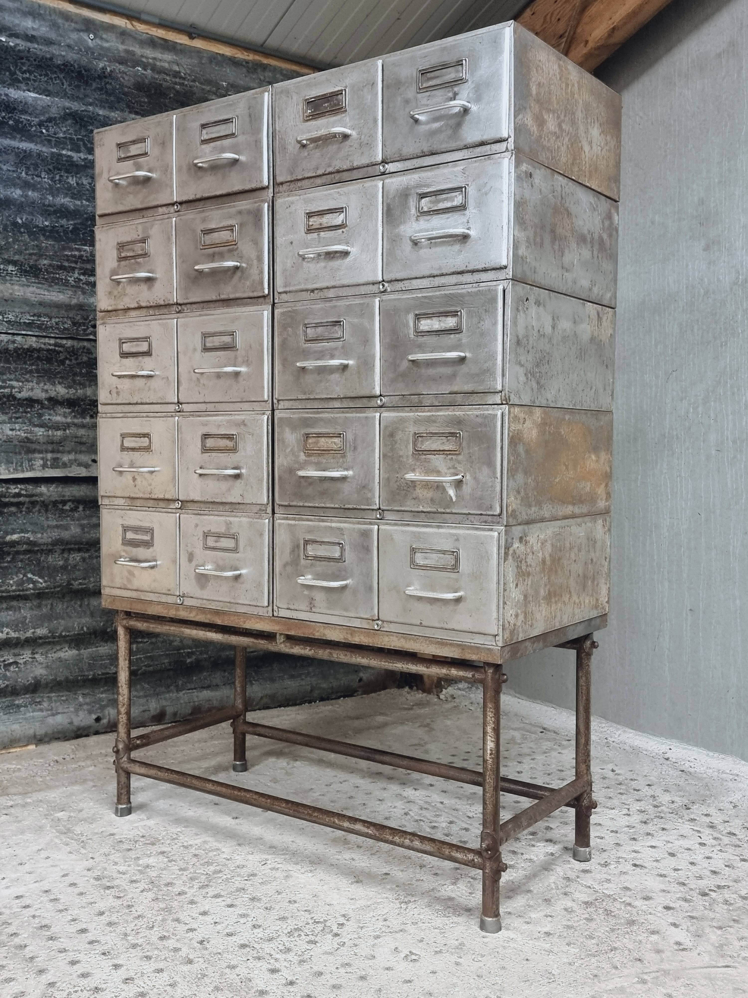 Industrial drawer cabinet filing cabinet hobby cabinet made of iron