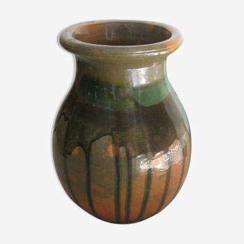 Vase en poterie et terre vernissé de Vallauris vers 1930