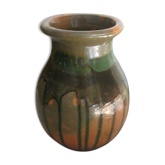 Vase en poterie et terre vernissé de Vallauris vers 1930
