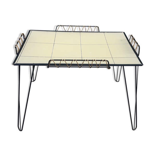 Table d'appoint vintage pieds Eiffel 1950