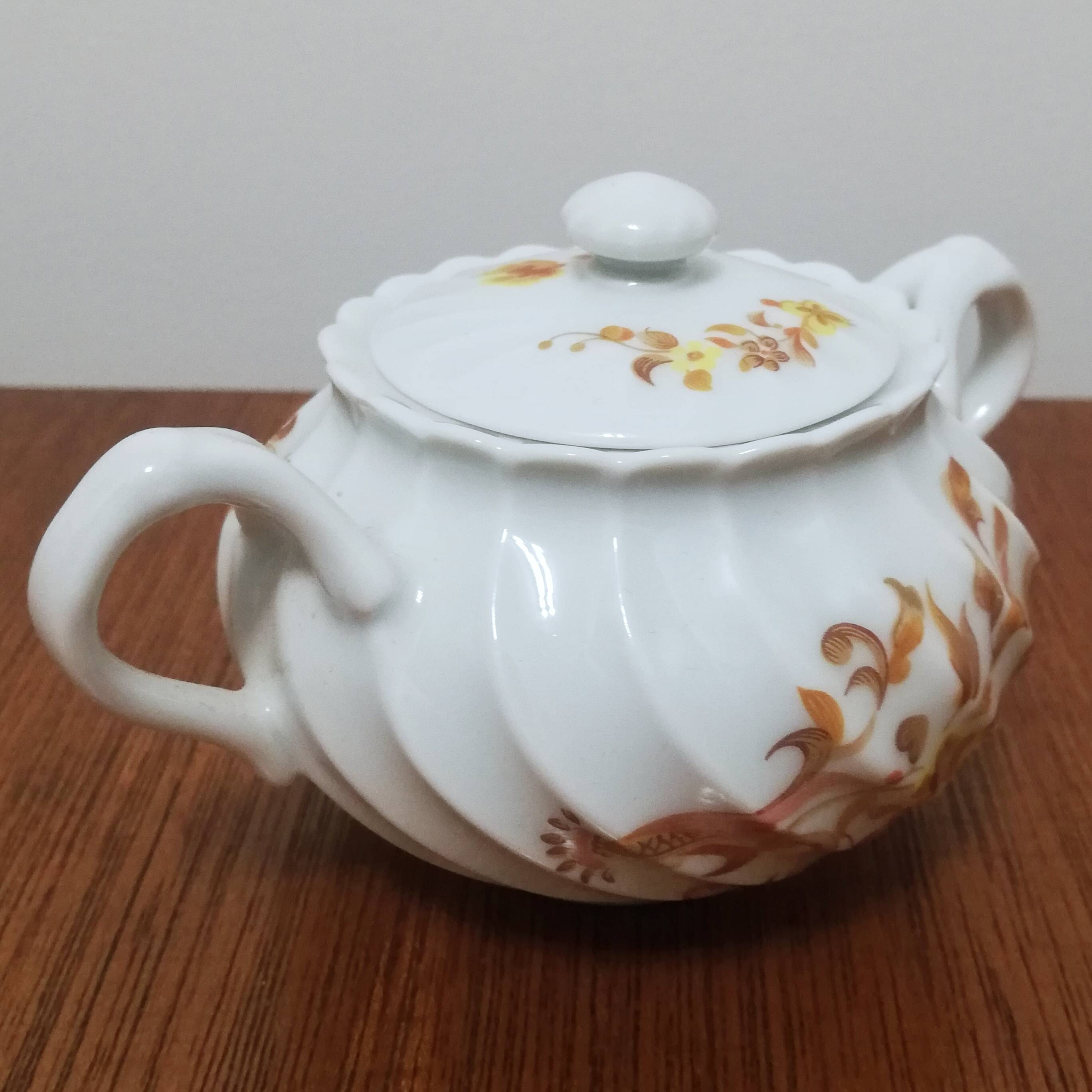 Limoges earthenware sugar bowl