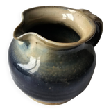 Glazed ceramic pitcher signed C - Tasey