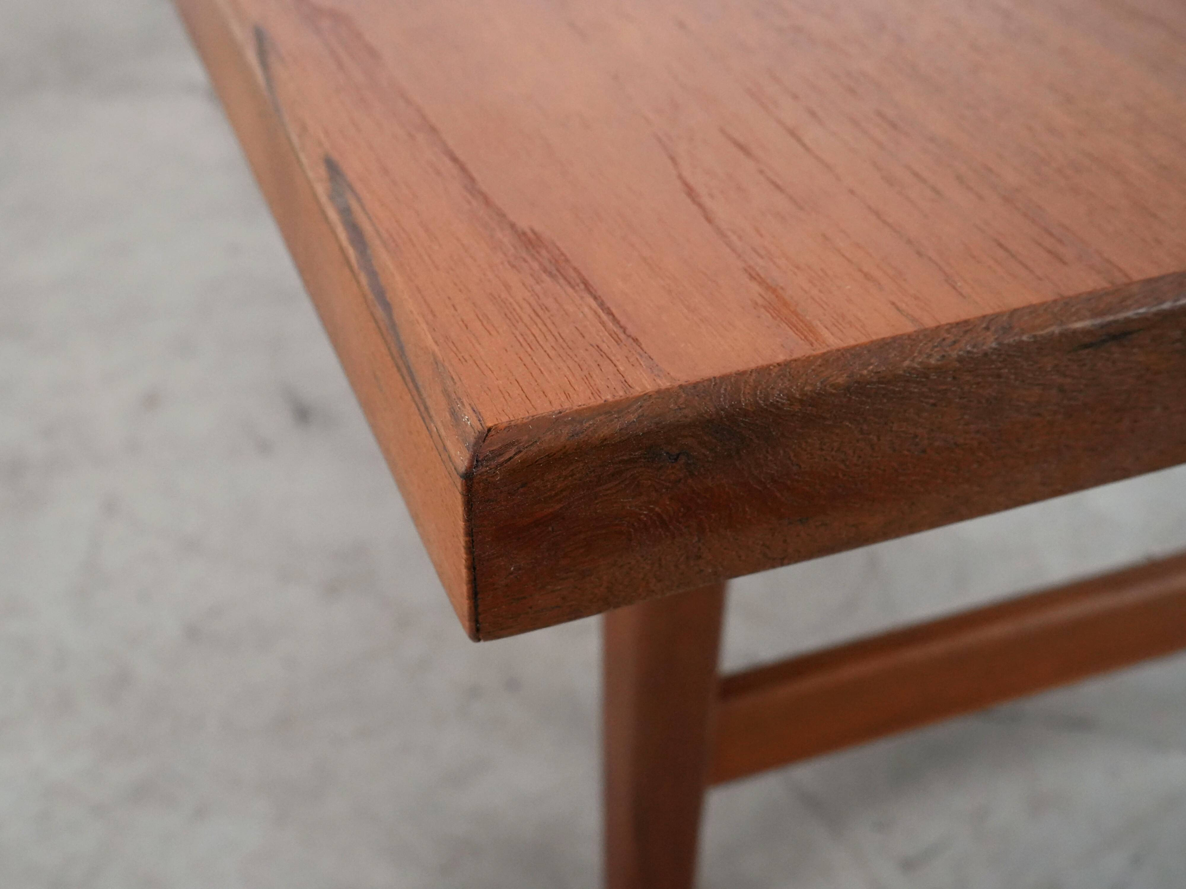 Teak coffee table, Danish design, 1970s, production: Denmark