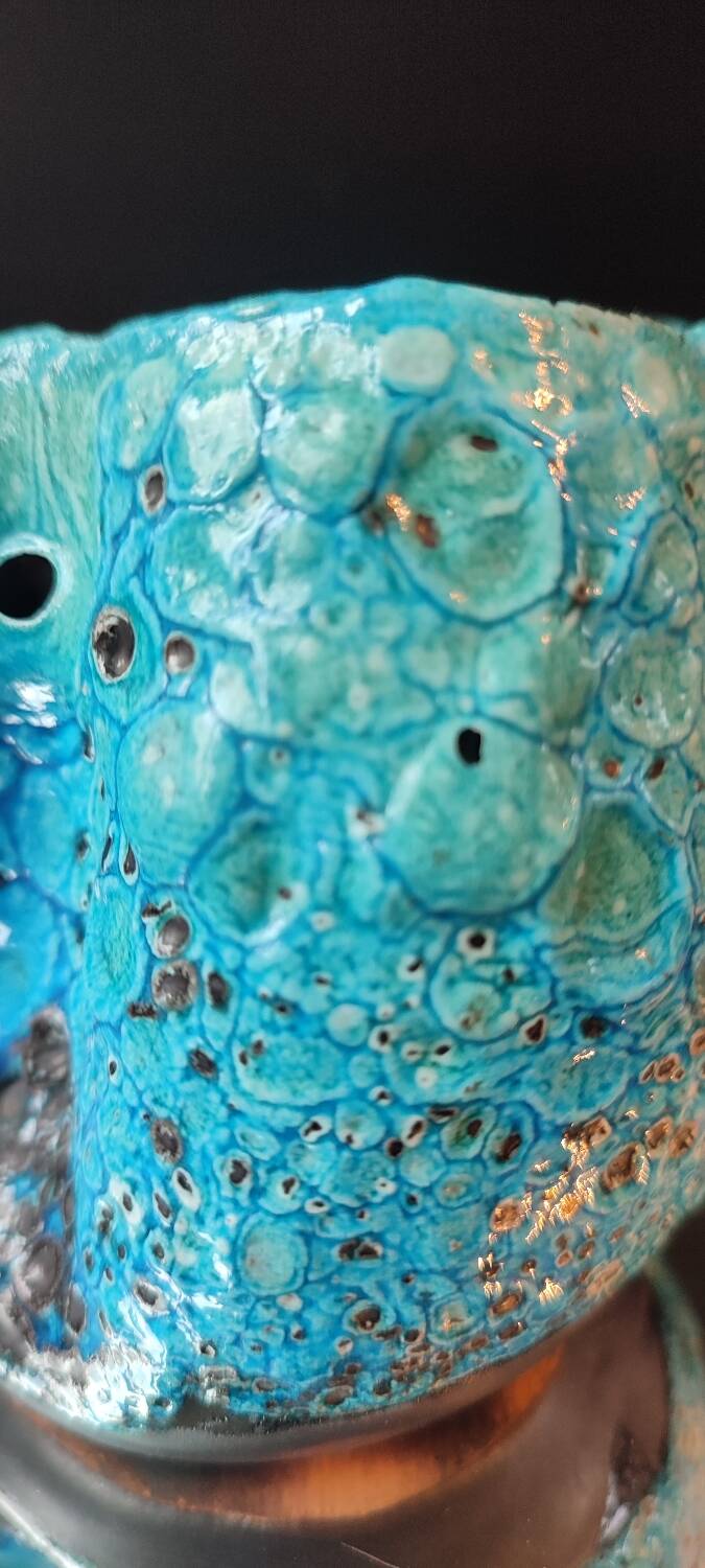 Small ceramic milk jug Cyclope Emaux des Glaciers