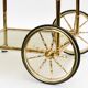 Vintage bamboo style trolley on wheels