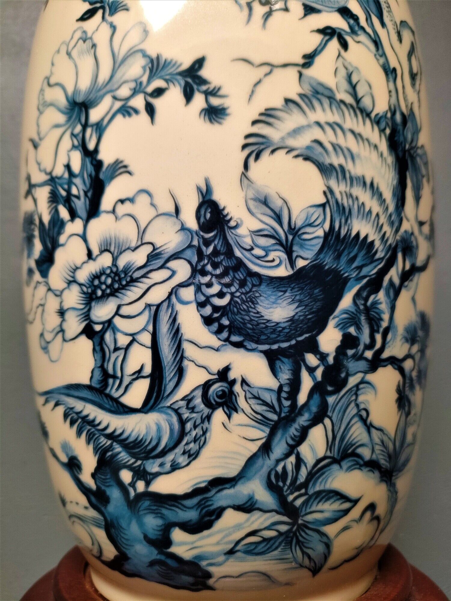 Tetras Lamp Foot - China - XXth - A lustro (ceramic)
