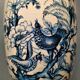 Tetras Lamp Foot - China - XXth - A lustro (ceramic)