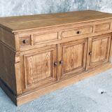 Counter or low sideboard in solid wood - craft furniture